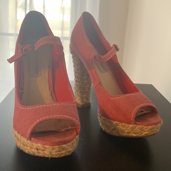 American Rag used summer high heels size 6 - Picture 4 of 8